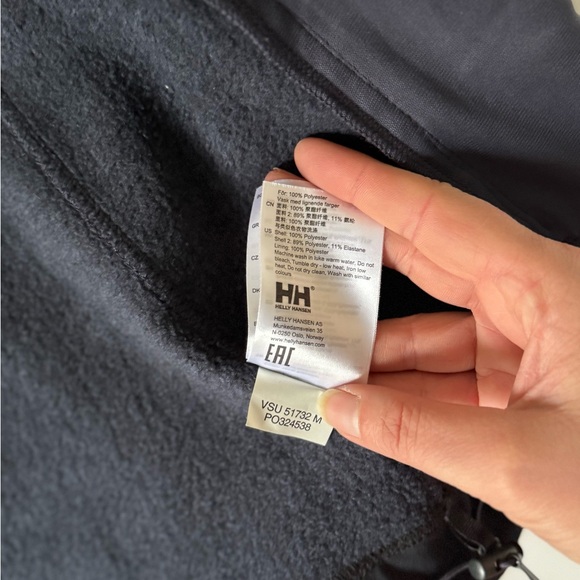 Helly Hansen Navy Blue Synnoeve Propile Knit Fleece Jacket Sz Medium - Picture 12 of 16